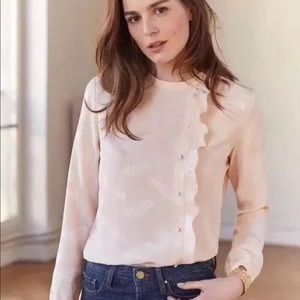 sezane silk blouse